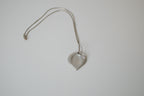 Pewter heart pendant necklace