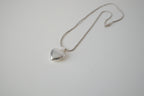 Small shiny heart locket necklace