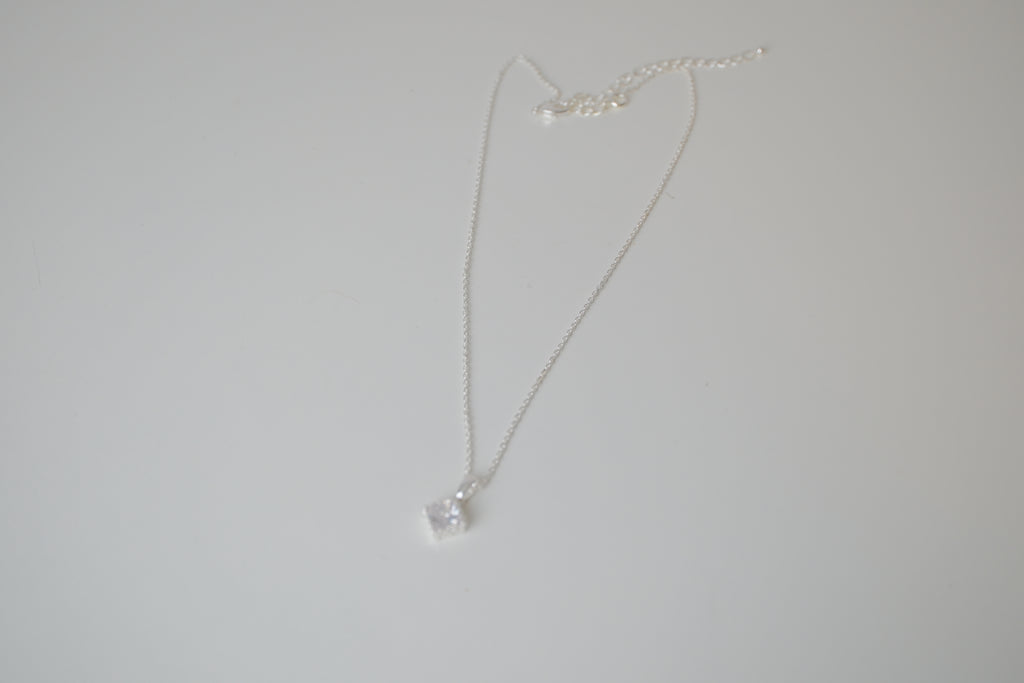 NVC Sterling silver cubic zirconia necklace