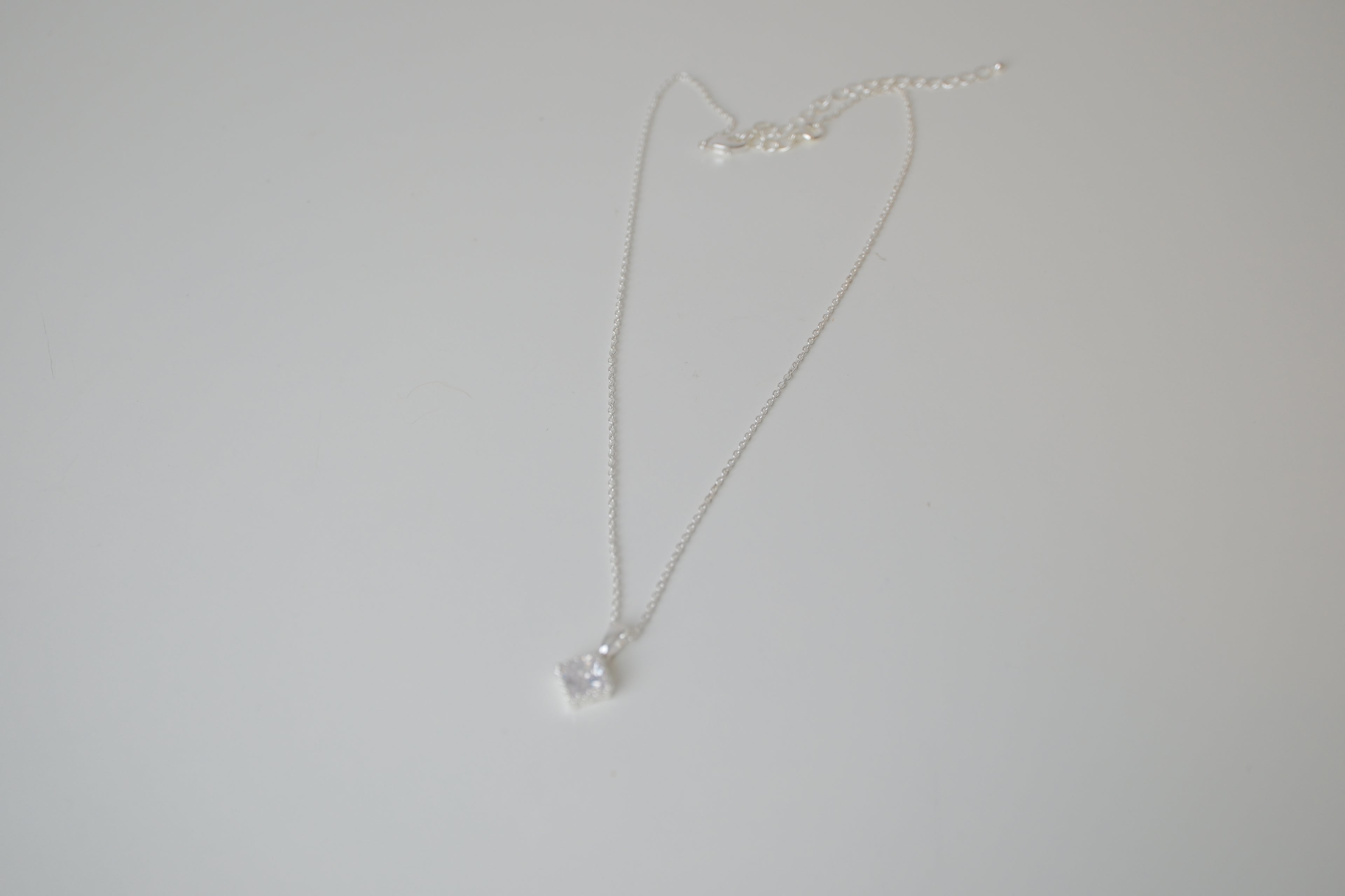 NVC Sterling silver cubic zirconia necklace
