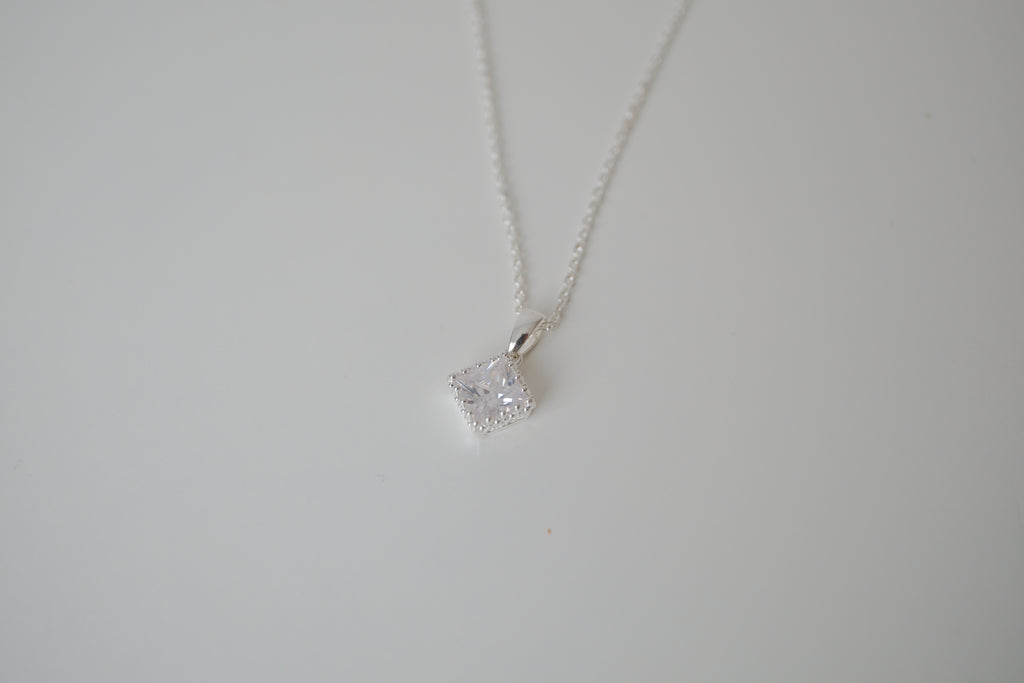 NVC Sterling silver cubic zirconia necklace