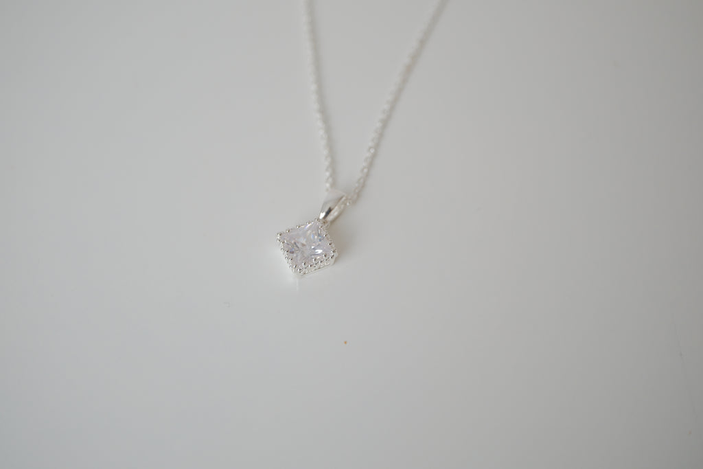 NVC Sterling silver cubic zirconia necklace