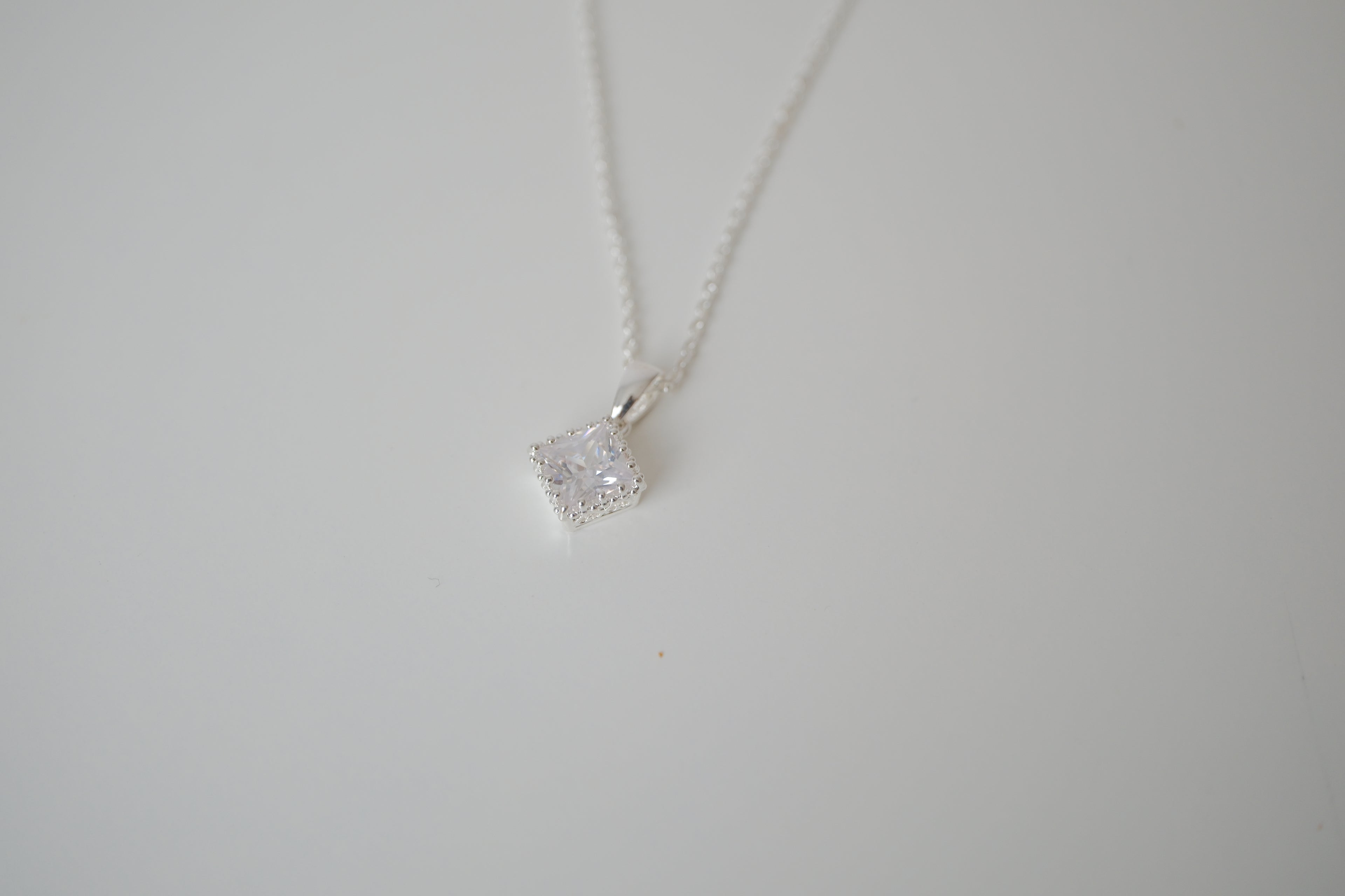 NVC Sterling silver cubic zirconia necklace