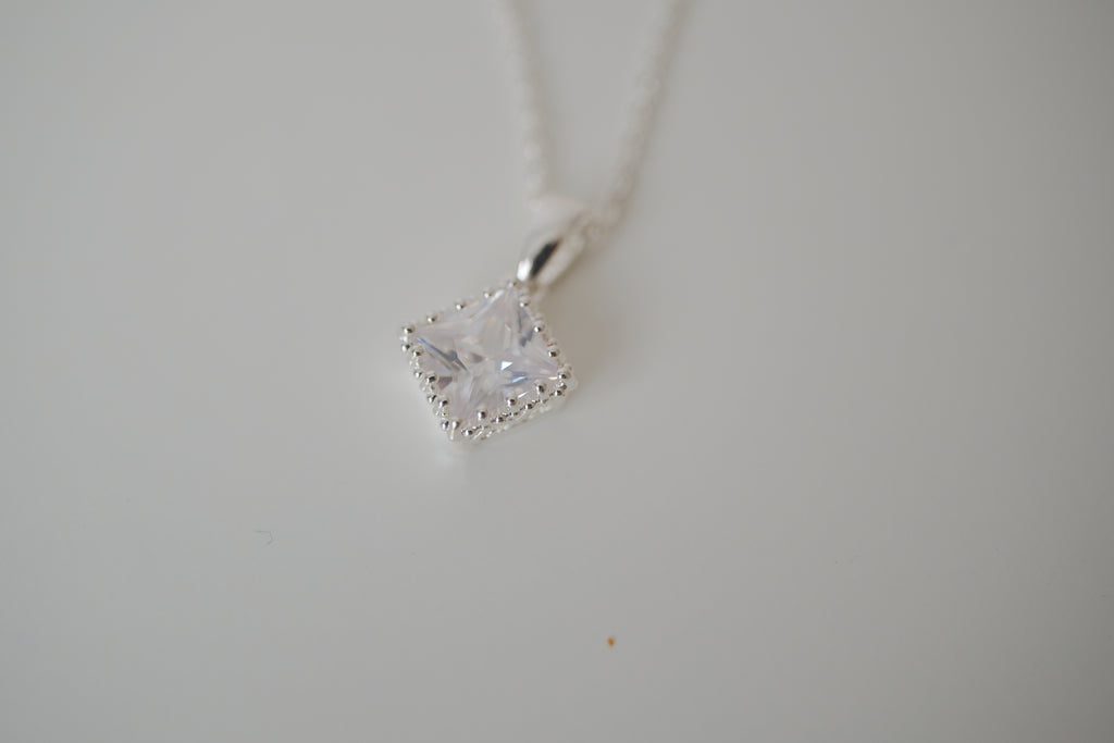 NVC Sterling silver cubic zirconia necklace