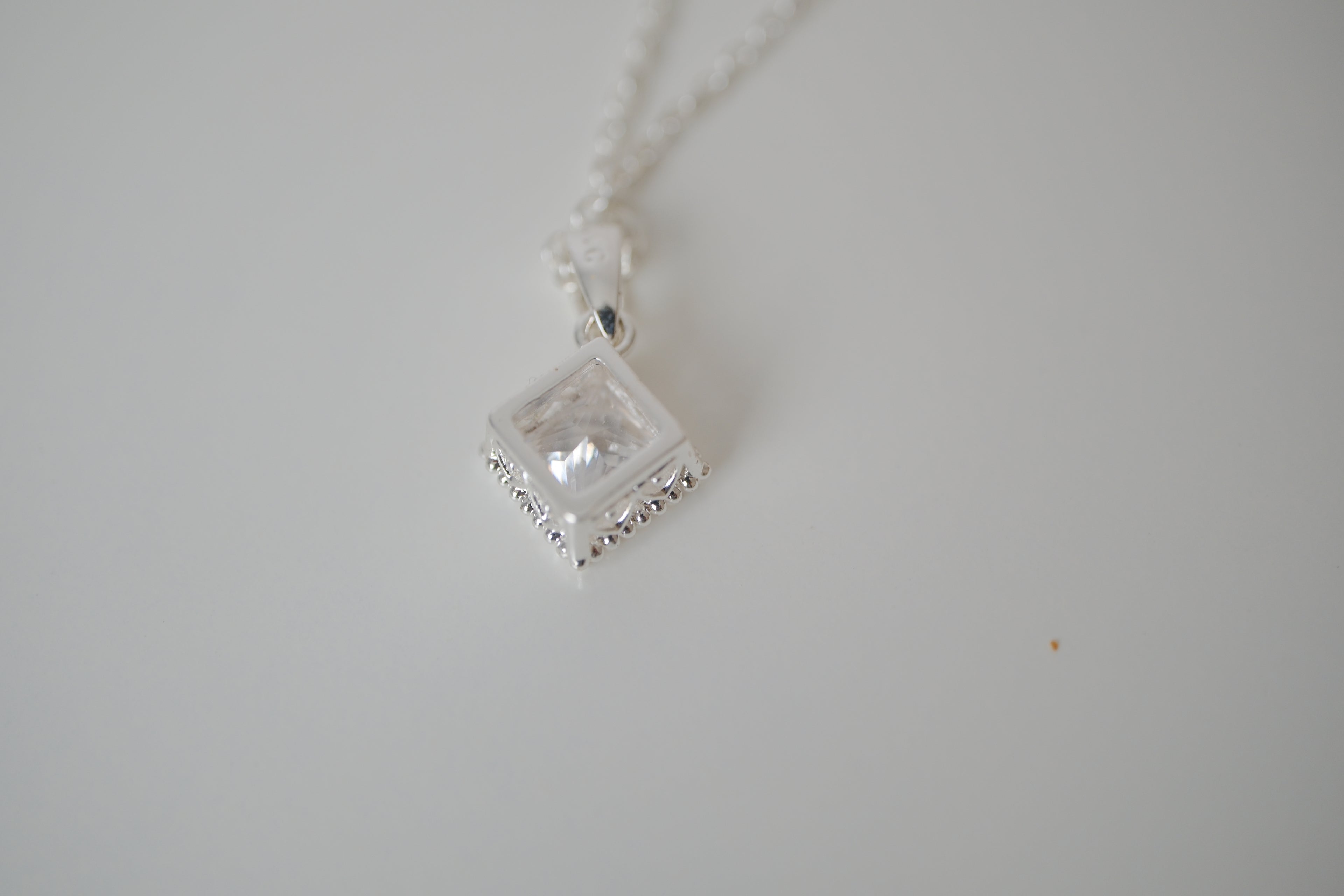 NVC Sterling silver cubic zirconia necklace