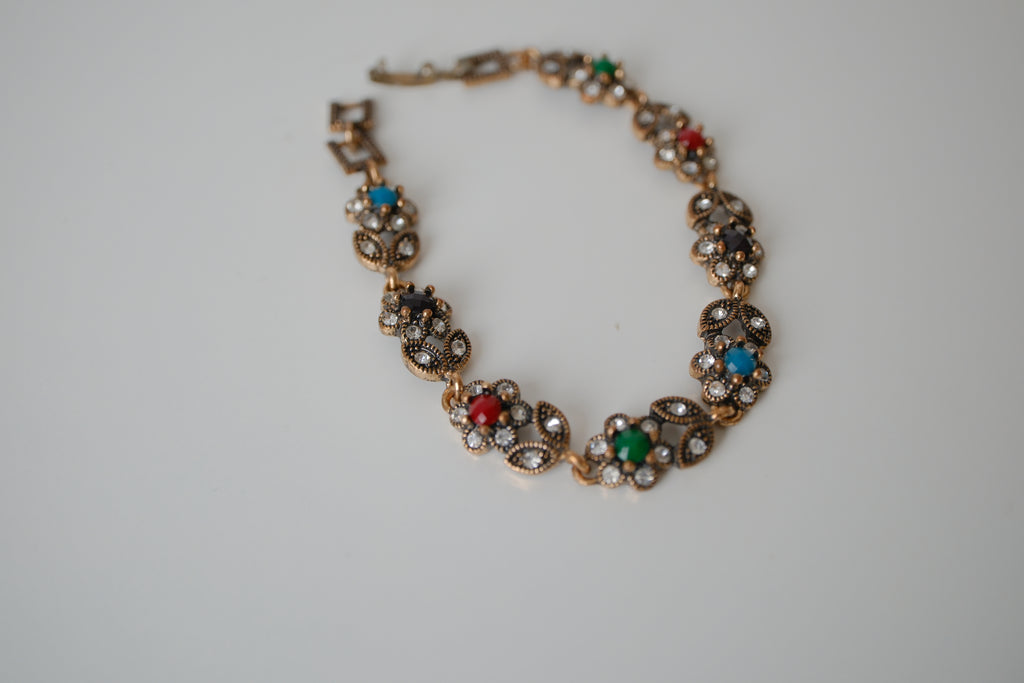 Vintage Bronze Turkish-style link bracelet