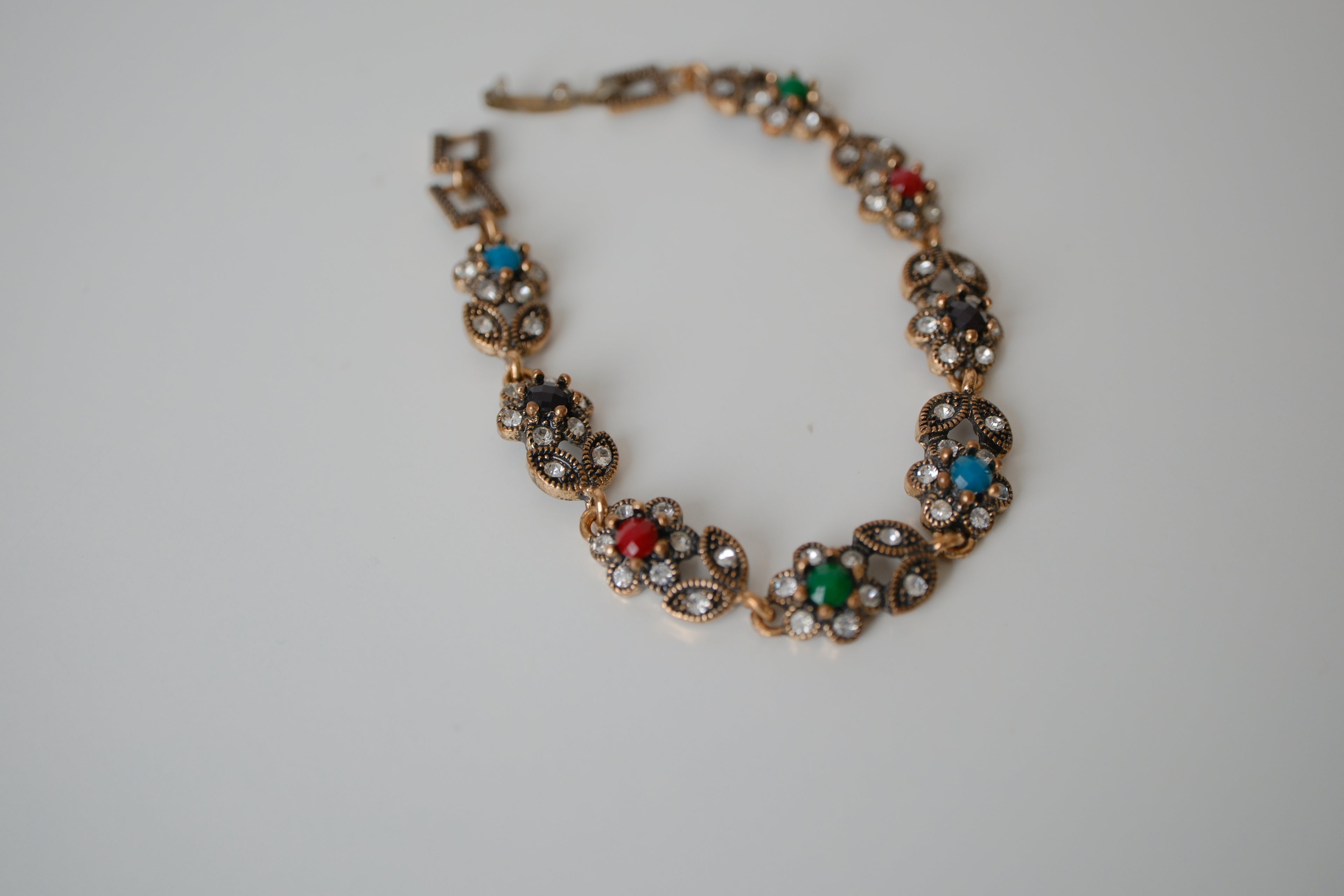 Vintage Bronze Turkish-style link bracelet