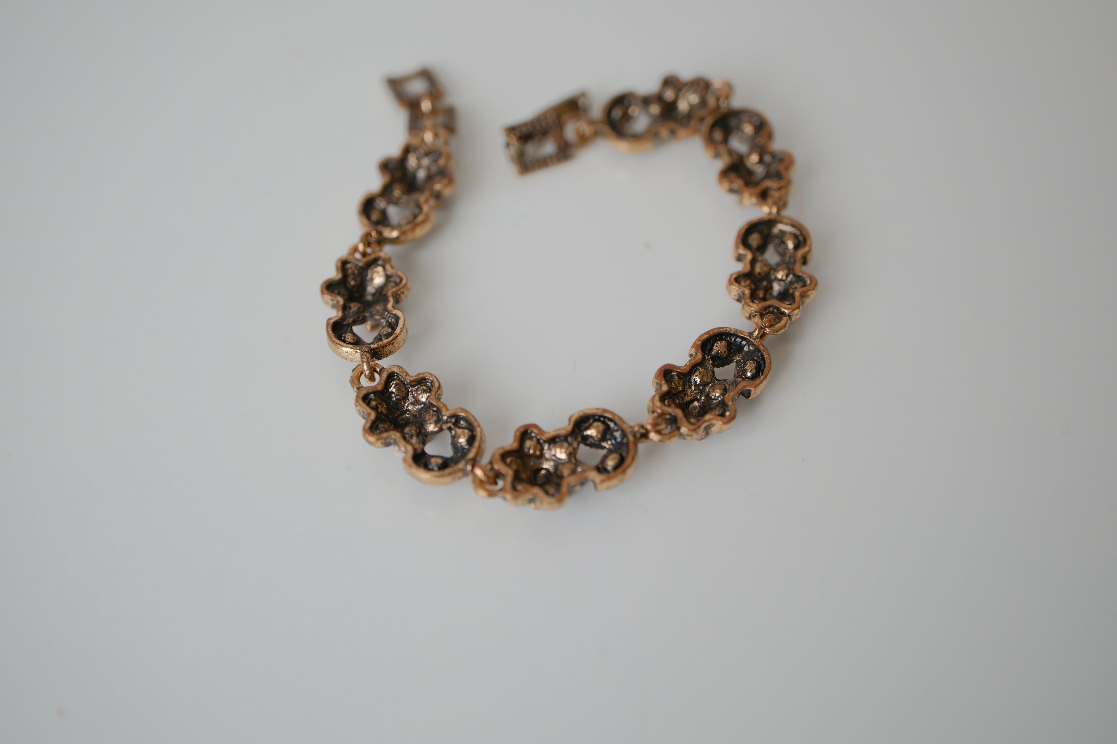 Vintage Bronze Turkish-style link bracelet