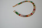 Rainbow gemstone tennis bracelet