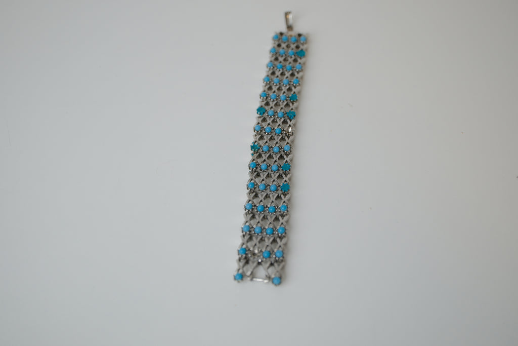 Vintage Snake eye turquoise bracelet