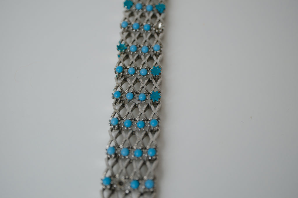 Vintage Snake eye turquoise bracelet