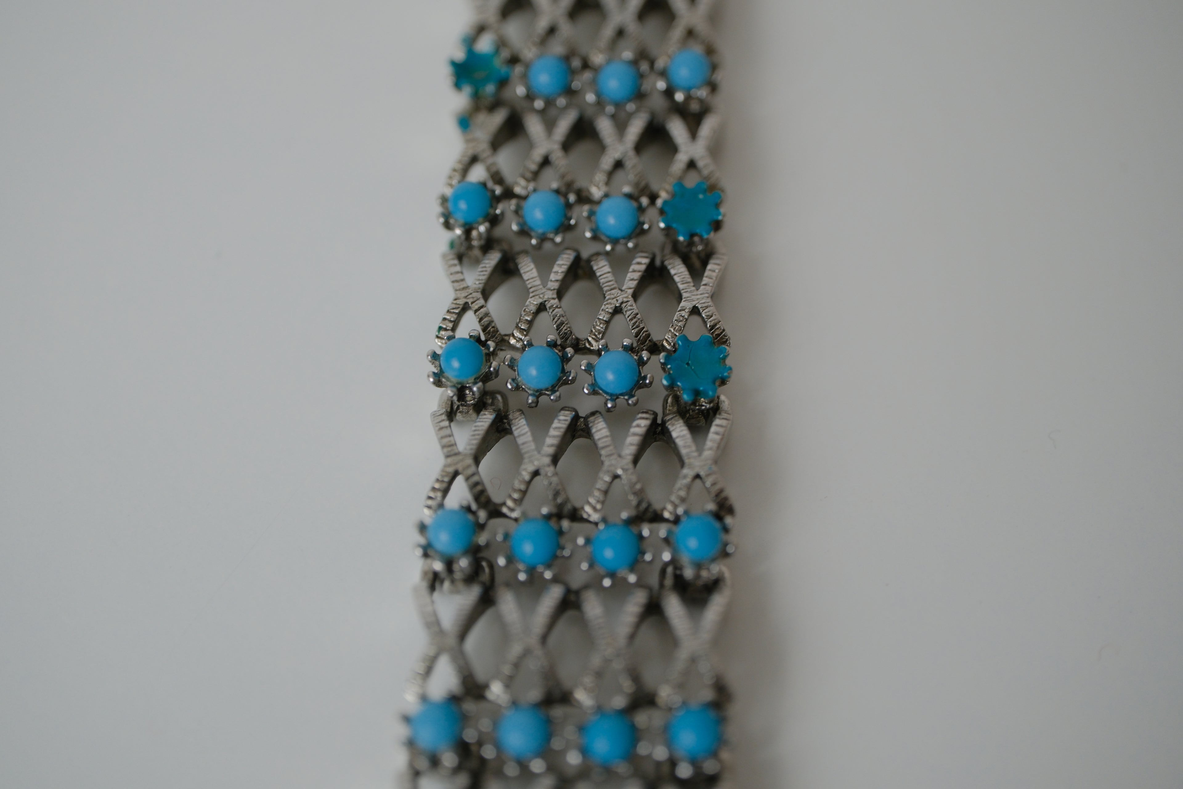 Vintage Snake eye turquoise bracelet