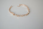 Rose gold heart-linked bracelet