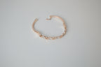 Rose gold heart-linked bracelet