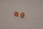 Vintage classic gold cameo stud earrings