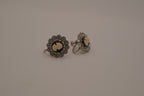 Vintage Silver Cameo screw-back earrings