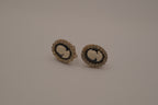 Vintage Gold Cameo screw-back earrings