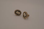 Vintage Gold Cameo screw-back earrings