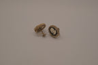 Vintage Gold Cameo screw-back earrings