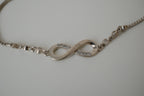 Sterling silver infinity symbol bolo bracelet