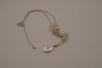 Vintage Avon silver-toned "Goddess" teardrop lariat Y-drop necklace