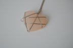 Rose quartz heart pendant necklace