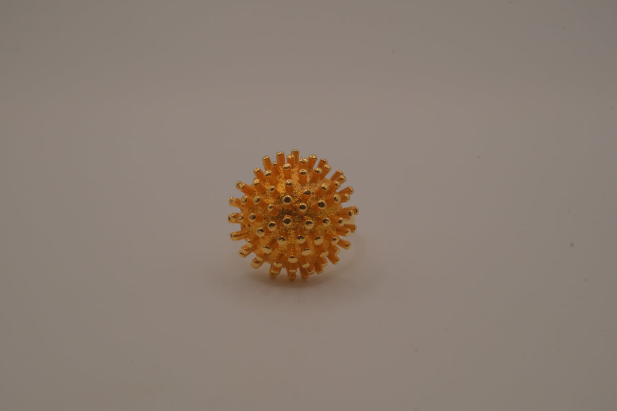Dome shaped celestial starburst ring