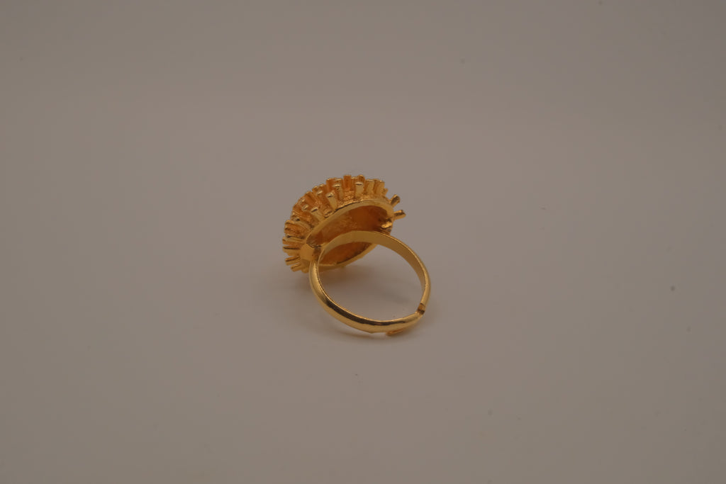 Dome shaped celestial starburst ring