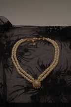Vintage double-strand pearl necklace