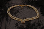 Vintage double-strand pearl necklace