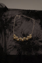 Vintage Avon faux pearl and rhinestone cluster necklace