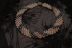 Vintage multi-strand twisted freshwater pearl choker necklace