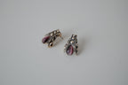 Vintage Avon Purple Stone stud earrings