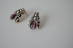 Vintage Avon Purple Stone stud earrings
