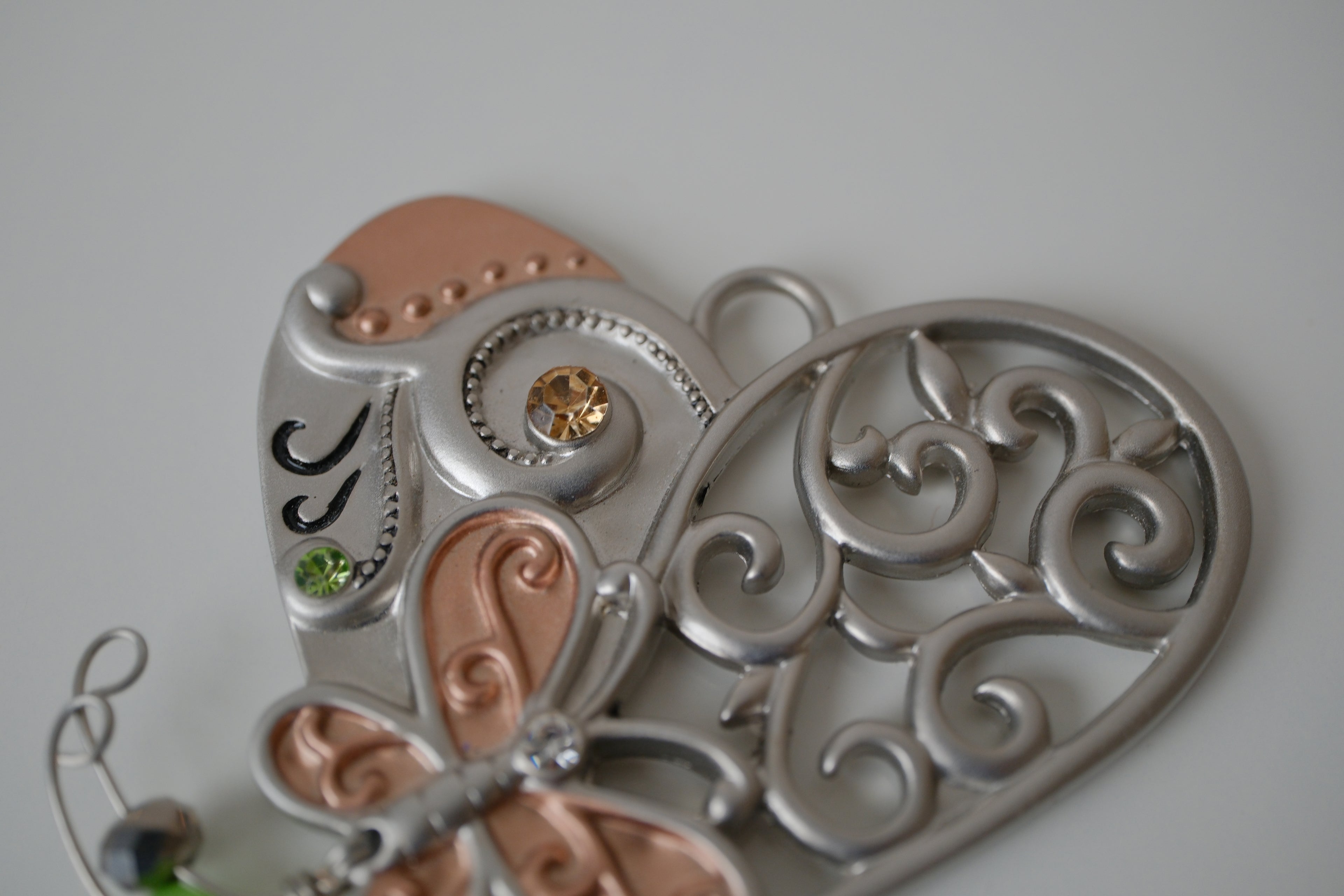 Heart shaped Butterfly pendant