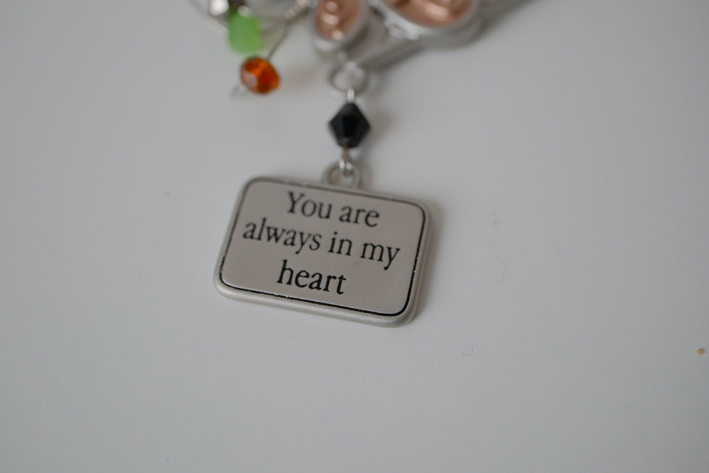 Heart shaped Butterfly pendant