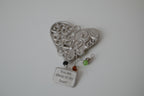 Heart shaped Butterfly pendant