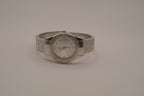 Women's silver-tone fashion cuff watch