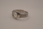 Women's silver-tone fashion cuff watch