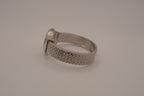 Women's silver-tone fashion cuff watch