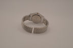 Women's silver-tone fashion cuff watch