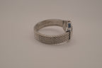 Women's silver-tone fashion cuff watch