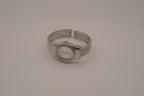 Women's silver-tone fashion cuff watch