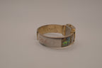 Abalone shell mixed tone cuff watch