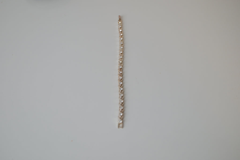 Vintage Avon silver tennis bracelet