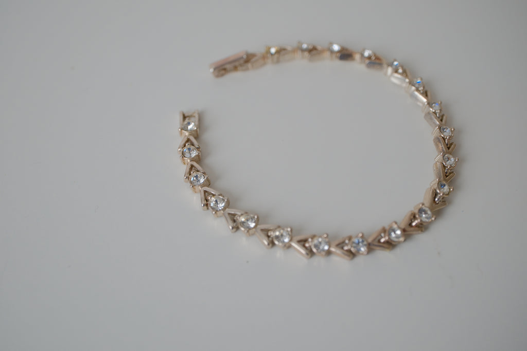 Vintage Avon silver tennis bracelet