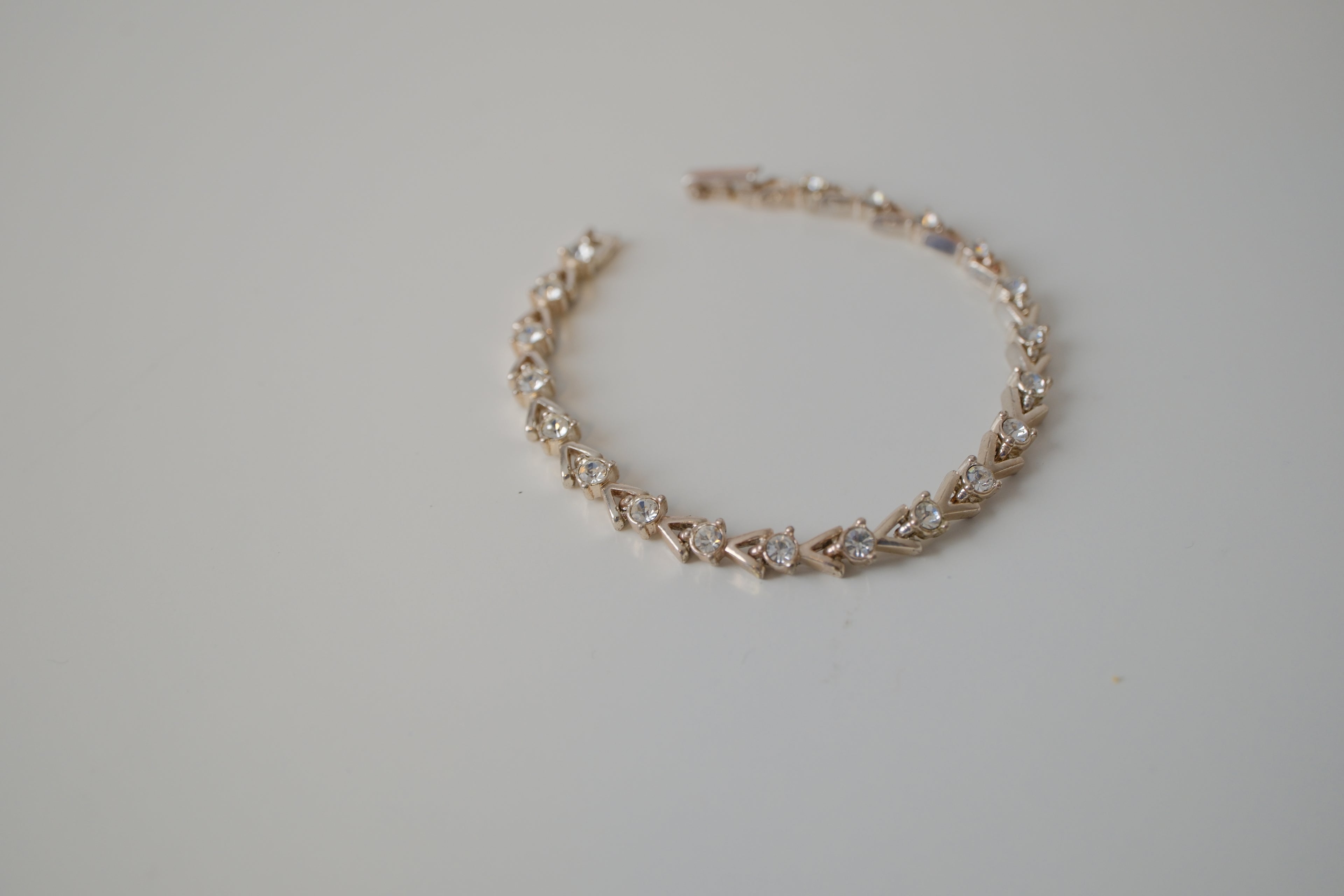 Vintage Avon silver tennis bracelet