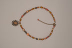 Earthy-toned beaded choker necklace&nbsp;