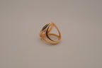 NVC (Nataliya V. Collister) goldtone purple cubic zirconia cocktail ring
