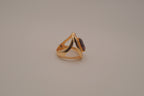 NVC (Nataliya V. Collister) goldtone purple cubic zirconia cocktail ring